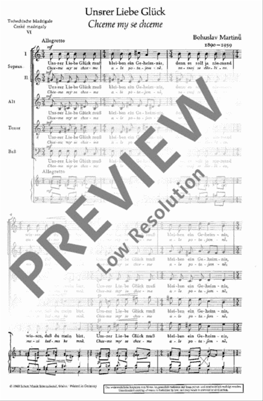 Tschechische Madrigale · České madrigaly SSATB scores gallery preview page 3