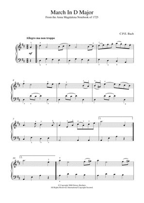 March In D Major, BWV App. 122