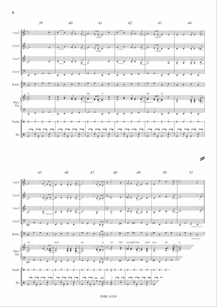 Joyful Christmas Woodwind Quartet scores gallery preview page 7