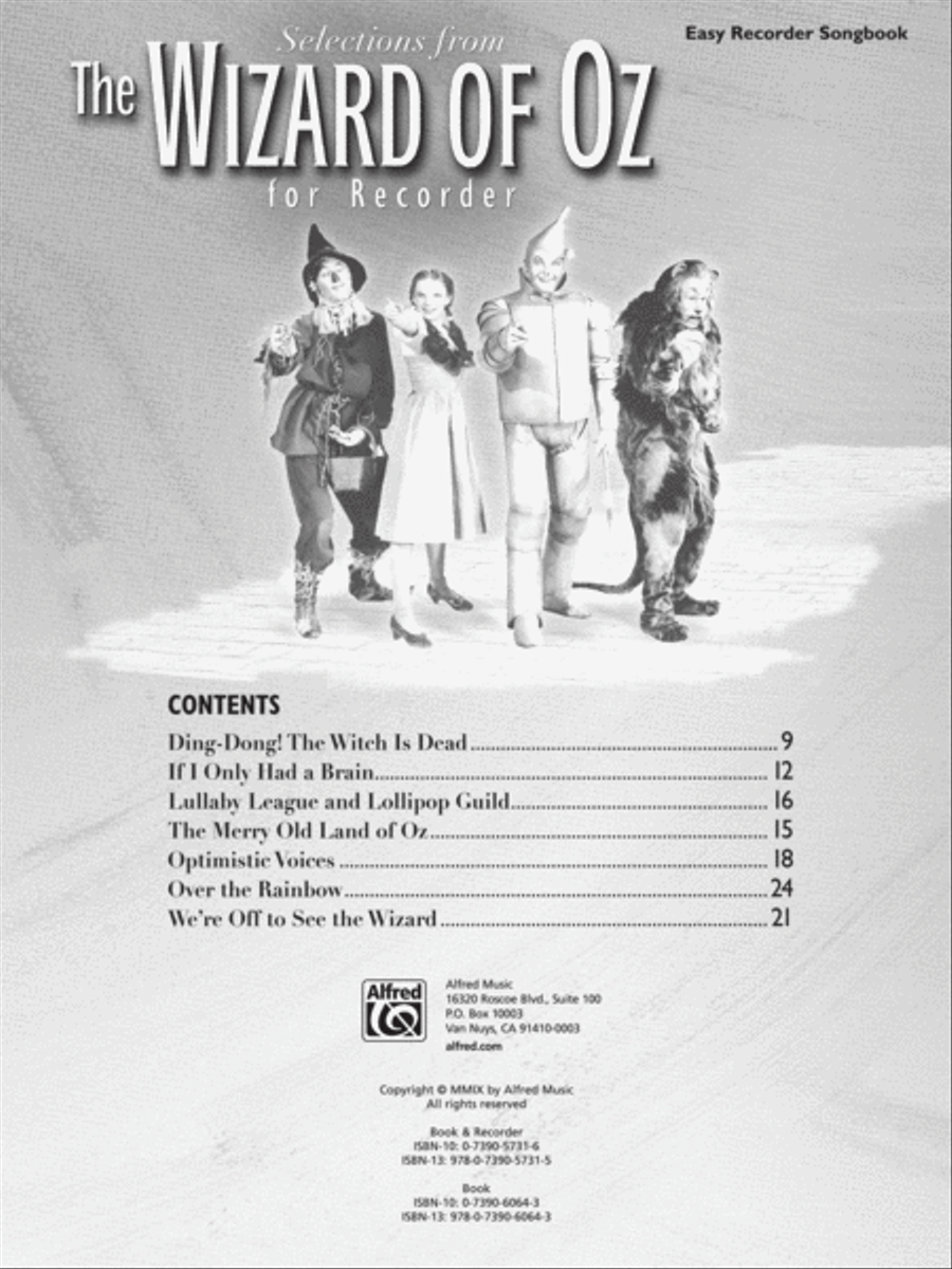 Wizard of Oz for Recorder Recorder scores gallery preview page 2