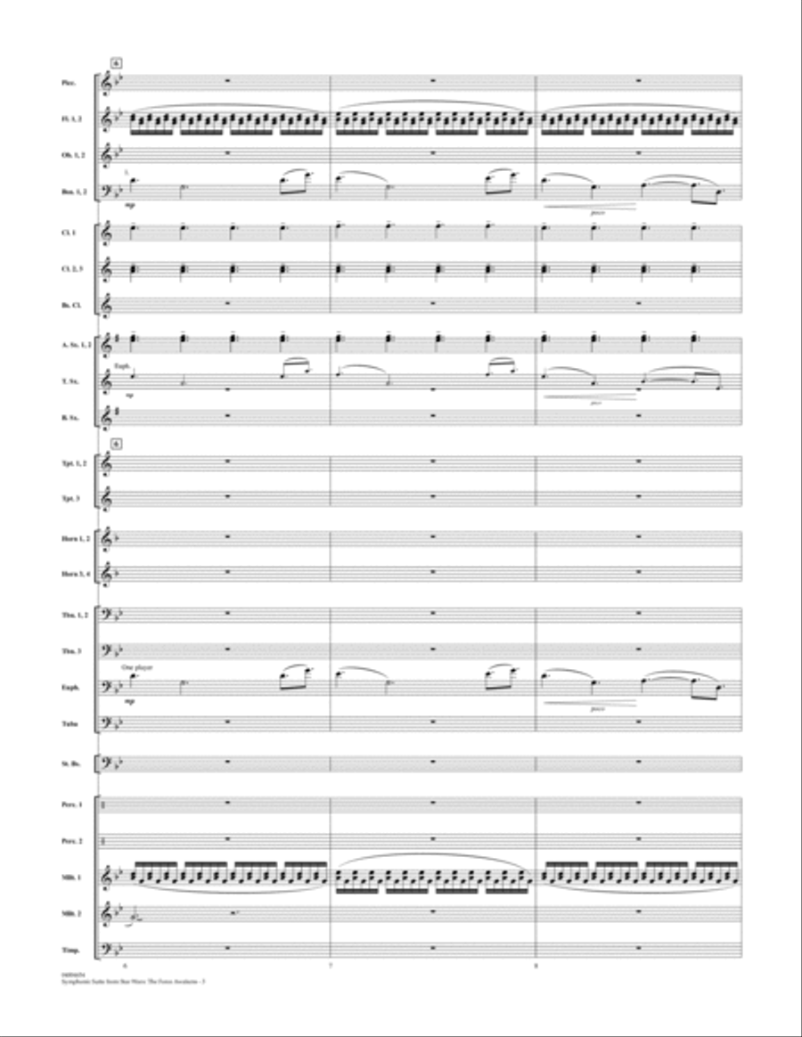 Symphonic Suite from Star Wars: The Force Awakens - Conductor Score (Full Score) Concert Band scores gallery preview page 3