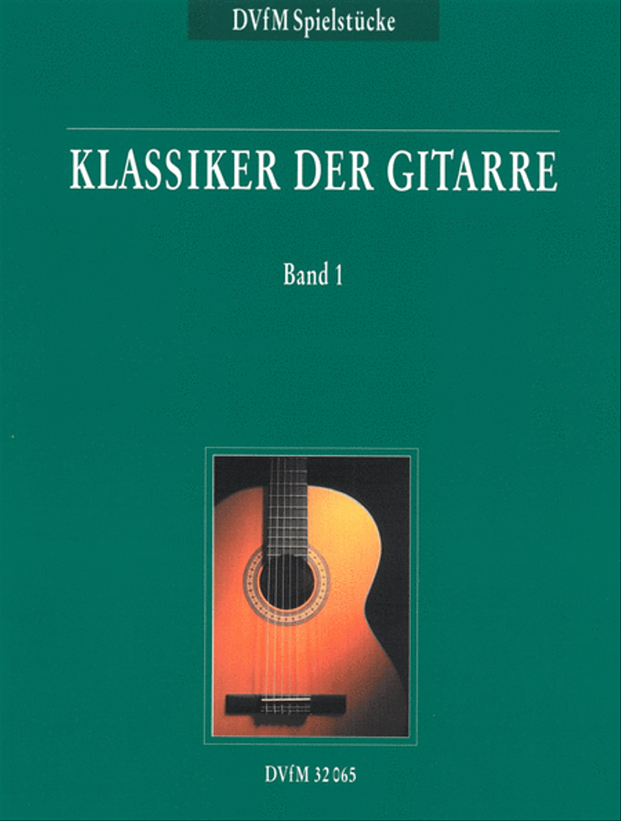 Classics of the Guitar Classical Guitar scores gallery preview page 1