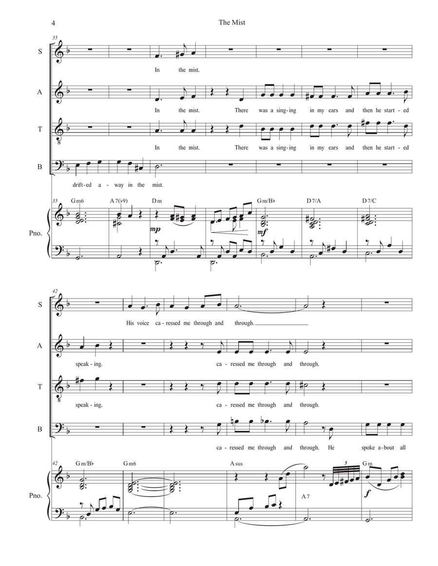 The Mist 4-Part scores gallery preview page 4
