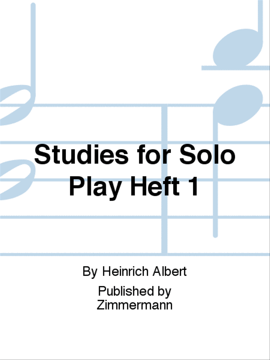 Studies for Solo Play Heft 1 Classical Guitar scores gallery preview page 1