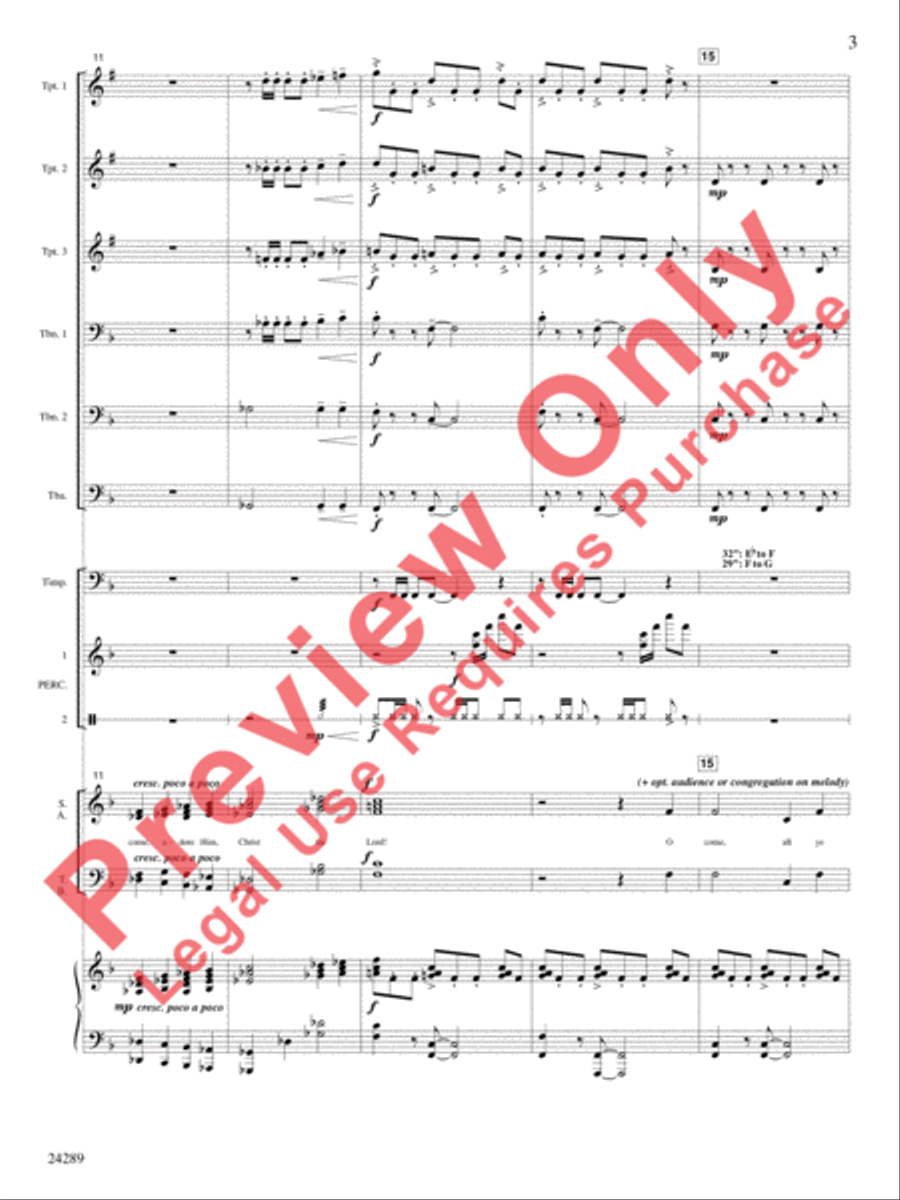 O Come, Let Us Adore Him O Come, Let Us Adore Him Choir scores gallery preview page 4