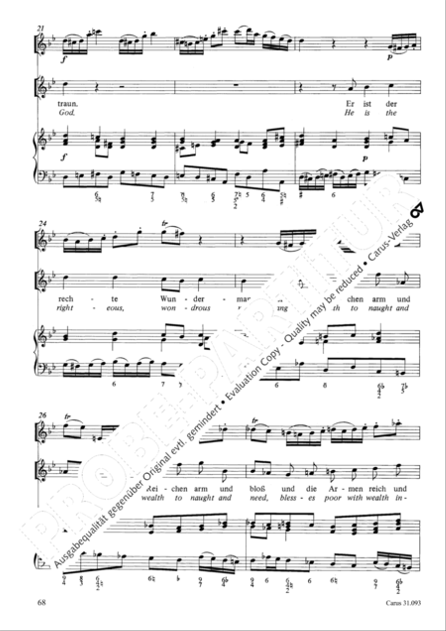 All those who seek God's sov'reign guidance (Wer nur den lieben Gott lasst walten) 4-Part scores gallery preview page 69