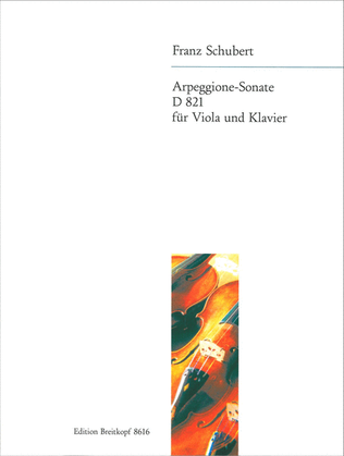 Book cover for Arpeggione Sonata in A minor D 821