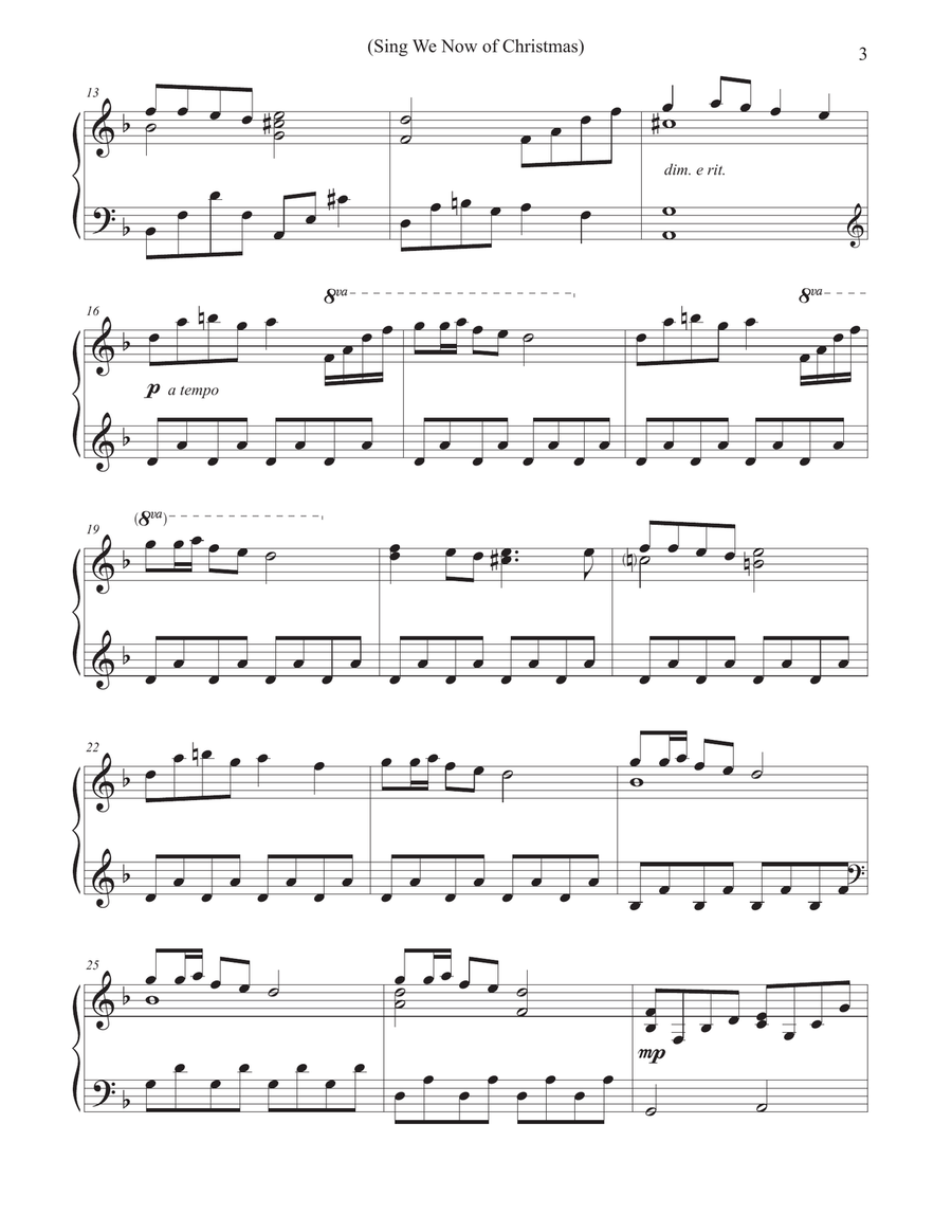 Quiet Christmas Piano Piano Solo scores gallery preview page 5
