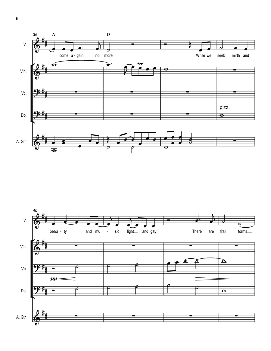 Hard Times Come Again No More (arr.) Small Ensemble scores gallery preview page 6