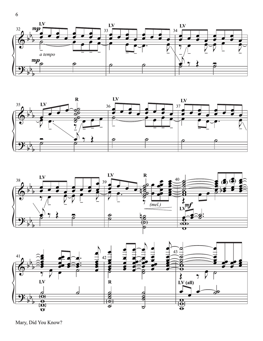 Mary, Did You Know? Handbell Choir - Digital Sheet Music page 6