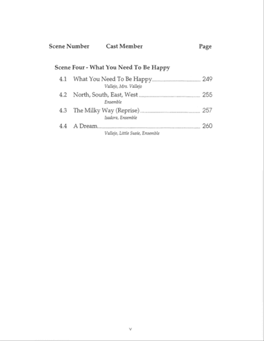The Dreamers Piano, Vocal scores gallery preview page 7