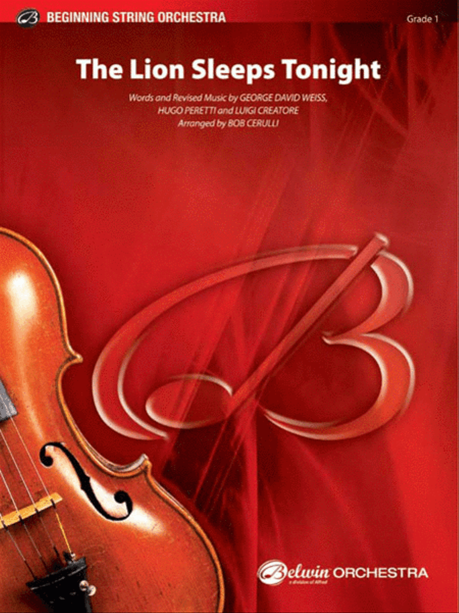 The Lion Sleeps Tonight by Bob Cerulli String Orchestra - Sheet Music