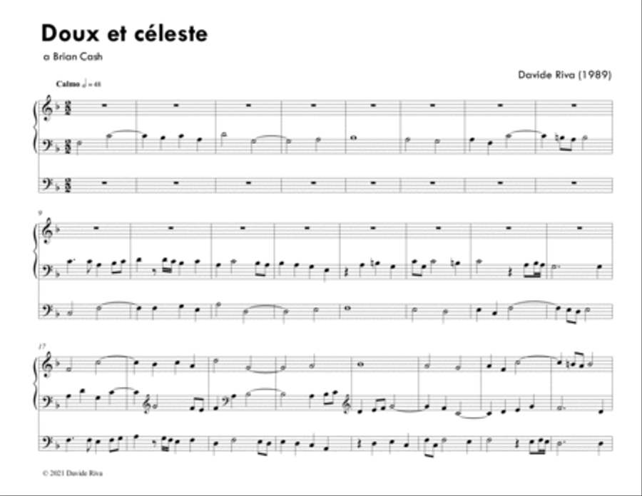 Doux et céleste Organ Solo scores gallery preview page 2