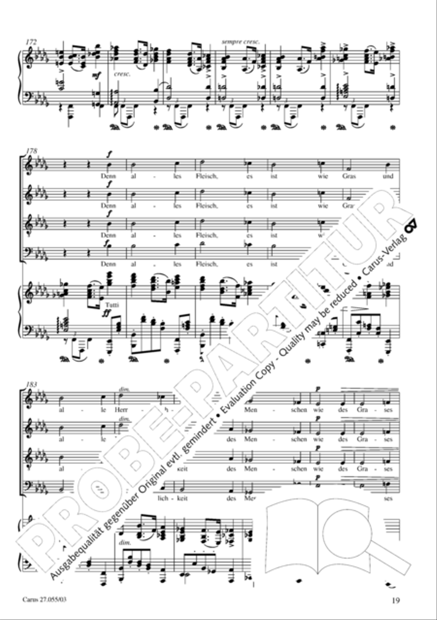 Ein Deutsches Requiem (German Requiem) 4-Part scores gallery preview page 22