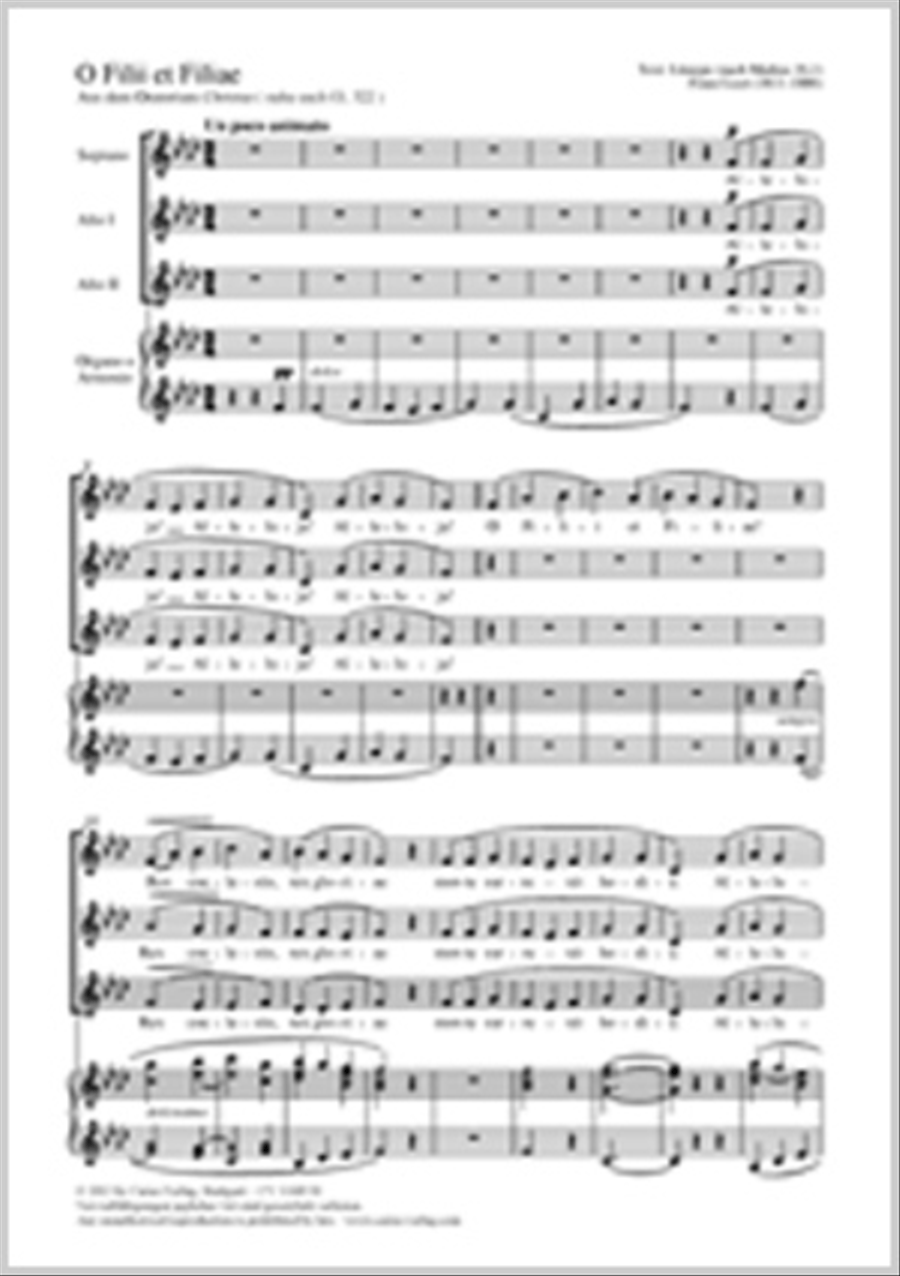 O filii et filiae Women's Choir scores gallery preview page 1