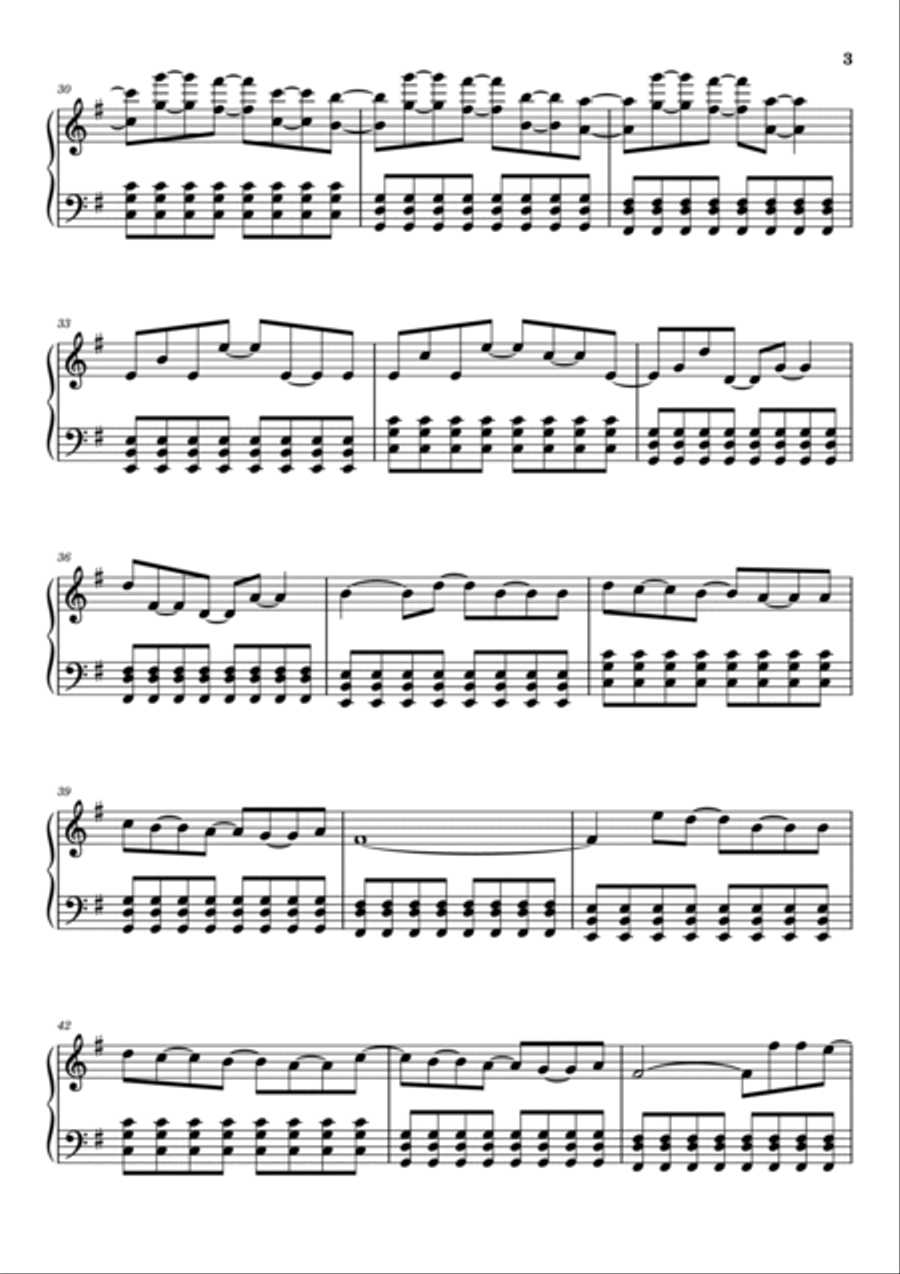 Zombie Piano Solo scores gallery preview page 3