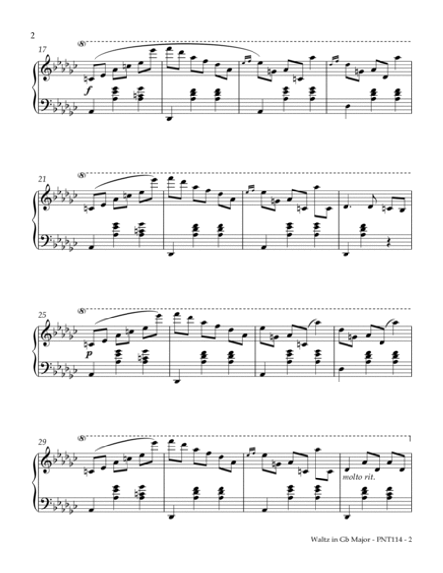 Waltz in Gb major, Opus 70, No 1 Piano Method scores gallery preview page 2