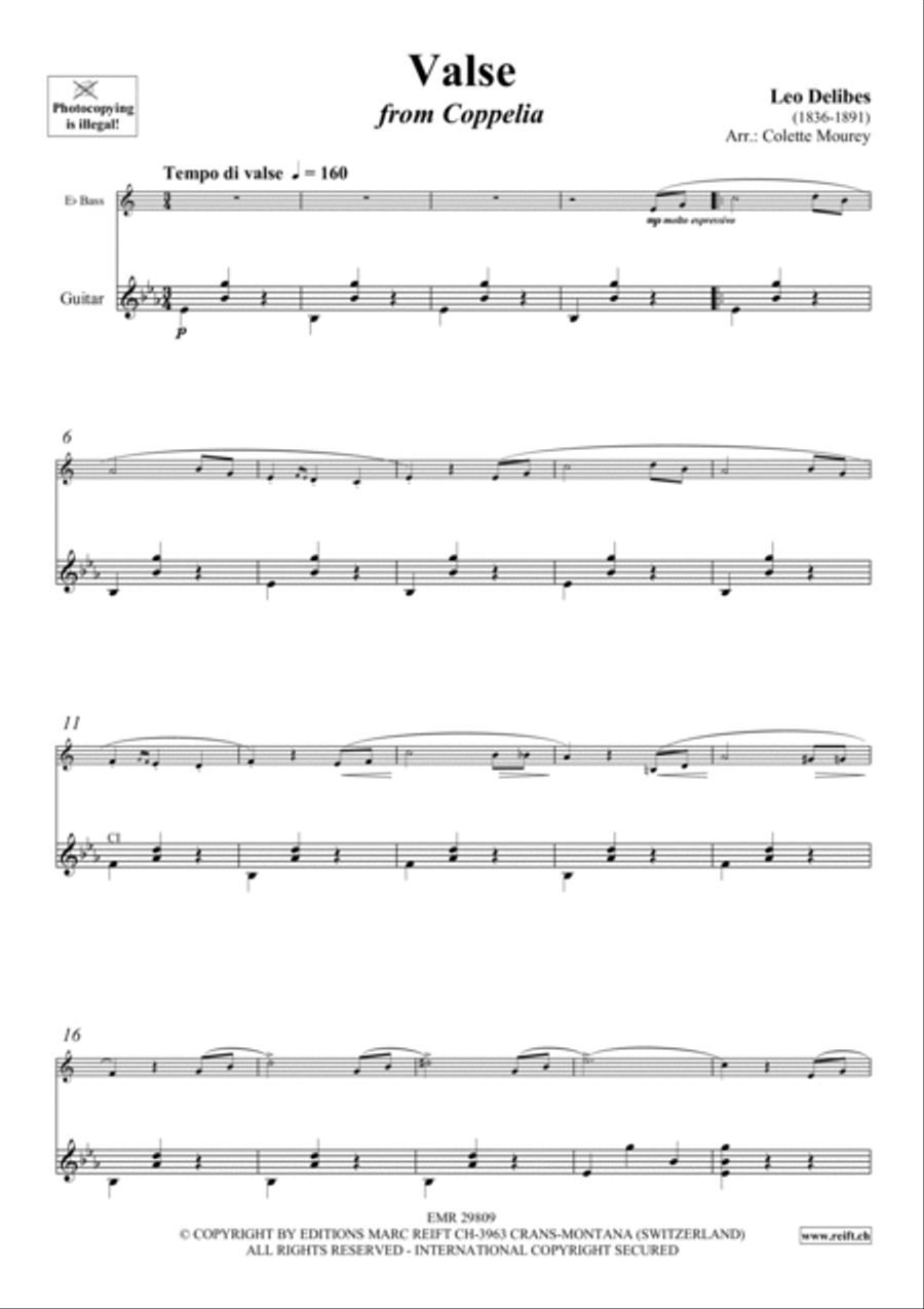 Valse Guitar scores gallery preview page 3