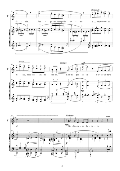 Puccini G - Manon Lescaut (Act 2) Ah! Manon, mi tradisce il tuo folle pensier - Tenor and Piano image number null