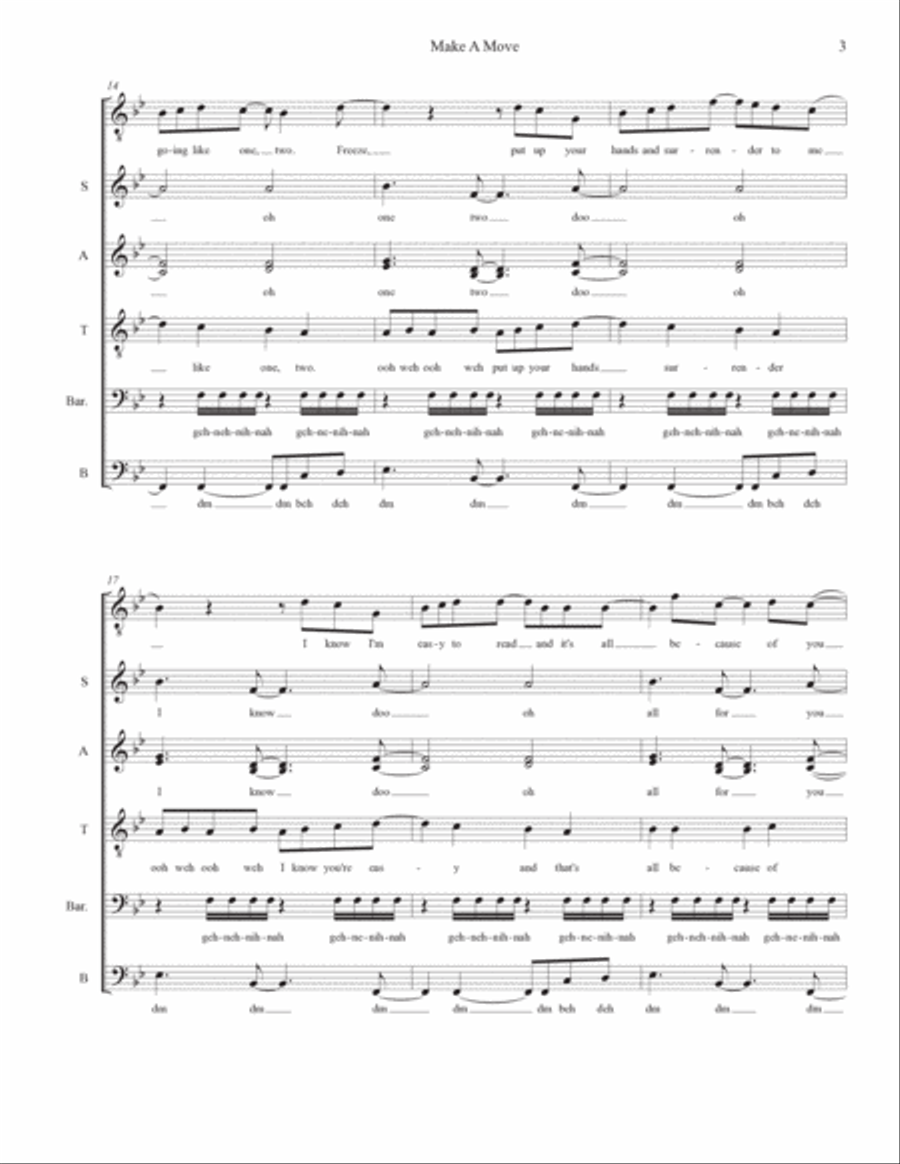 Make A Move 4-Part scores gallery preview page 3