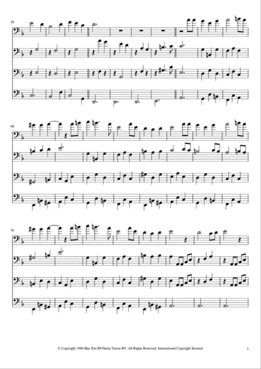 Hijo De La Luna String Quartet scores gallery preview page 4