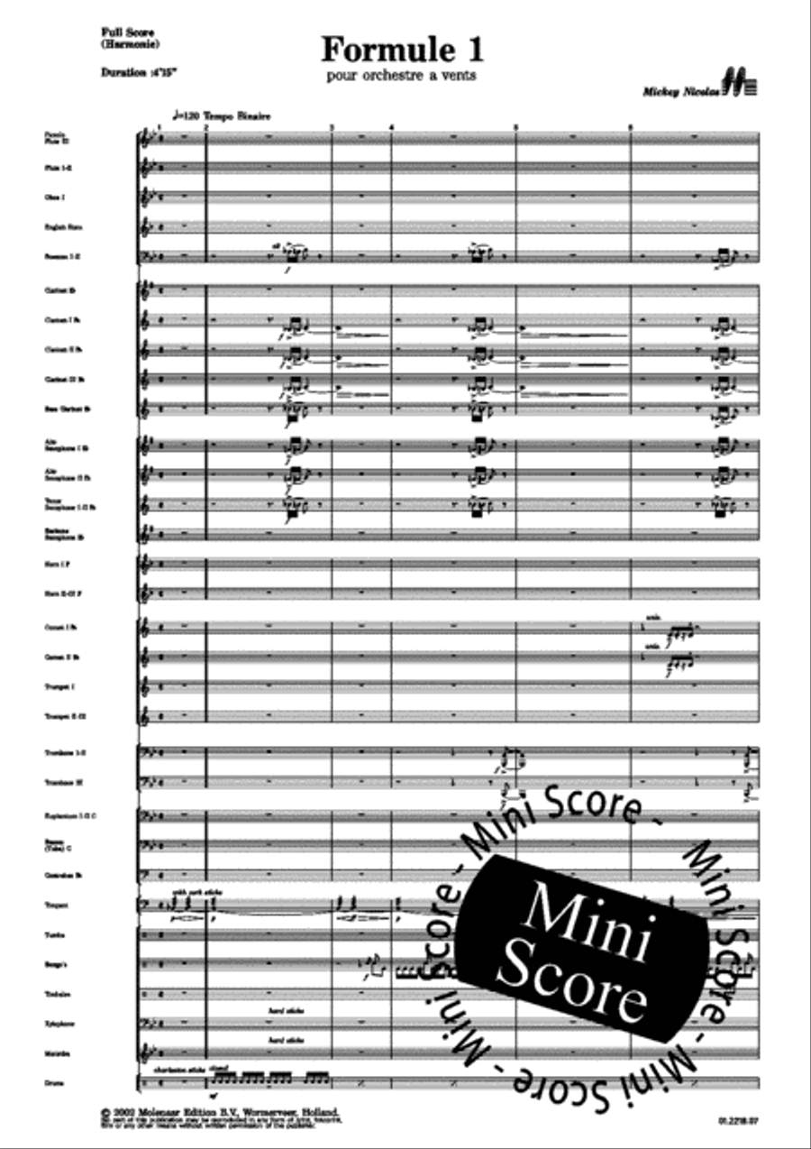 Formule 1 Formule 1 Concert Band scores gallery preview page 7
