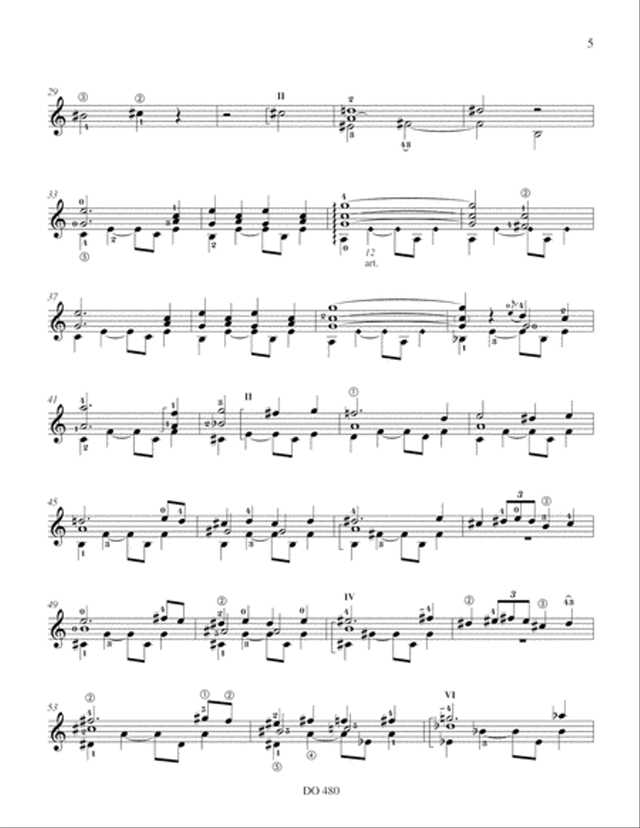 Nuages gris, Berceuse, Romance oubliée Classical Guitar scores gallery preview page 5