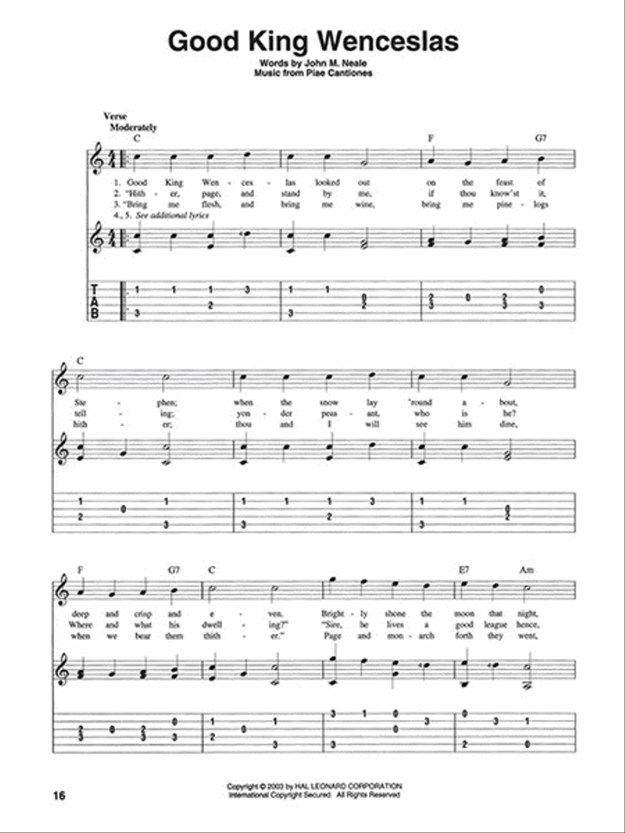 Fingerpicking Christmas Fingerpicking Christmas Fingerpicking Guitar scores gallery preview page 5