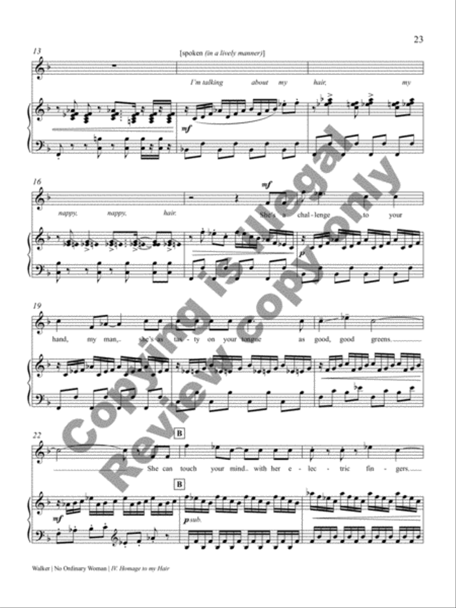 No Ordinary Woman! Soprano Voice scores gallery preview page 19