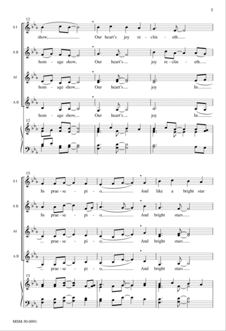 In dulci jubilo A Cappella scores gallery preview page 4