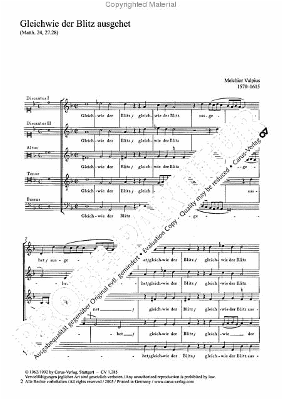 Gleichwie der Blitz SSATB scores gallery preview page 3
