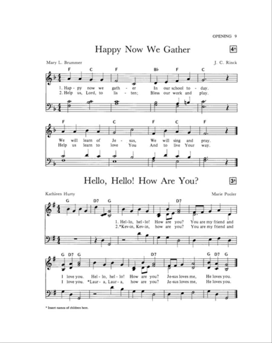 Little Ones Sing Praise: Christian Songs for Young Children Unison Choir scores gallery preview page 7