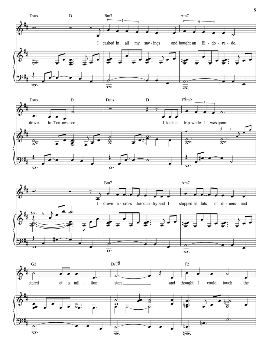 I'd Give It All For You (from Songs for a New World) Piano, Vocal scores gallery preview page 5