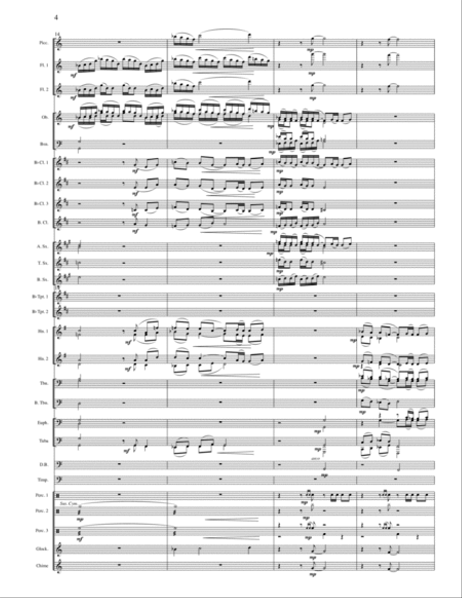 One Hundred Years of Fanfares Concert Band scores gallery preview page 5