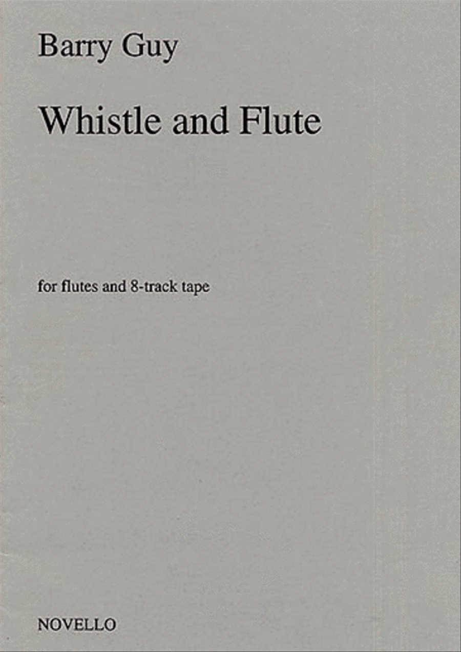 Barry Guy: Whistle And Flute Flute scores gallery preview page 1