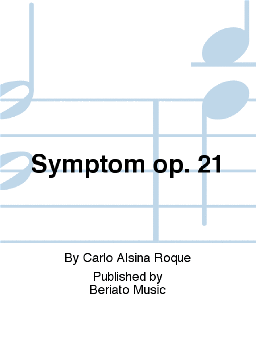Symptom op. 21 Orchestra scores gallery preview page 1