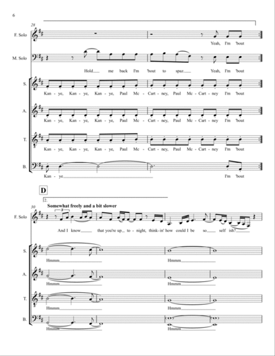 Fourfiveseconds Fourfiveseconds 4-Part scores gallery preview page 6