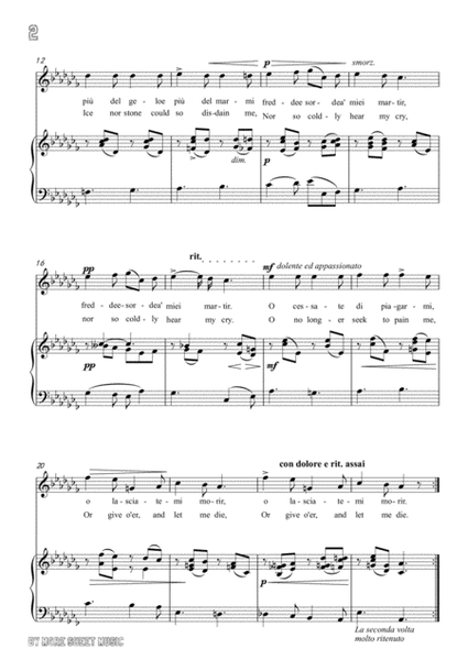 Scarlatti-O cessate di piagarmi in a flat minor,for Voice and Piano image number null