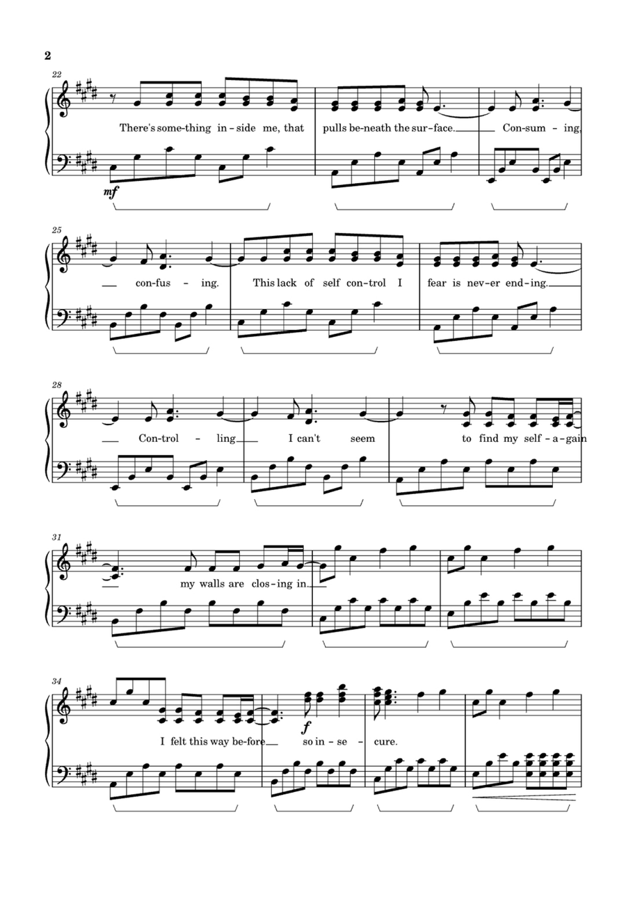 Crawling Easy Piano scores gallery preview page 2