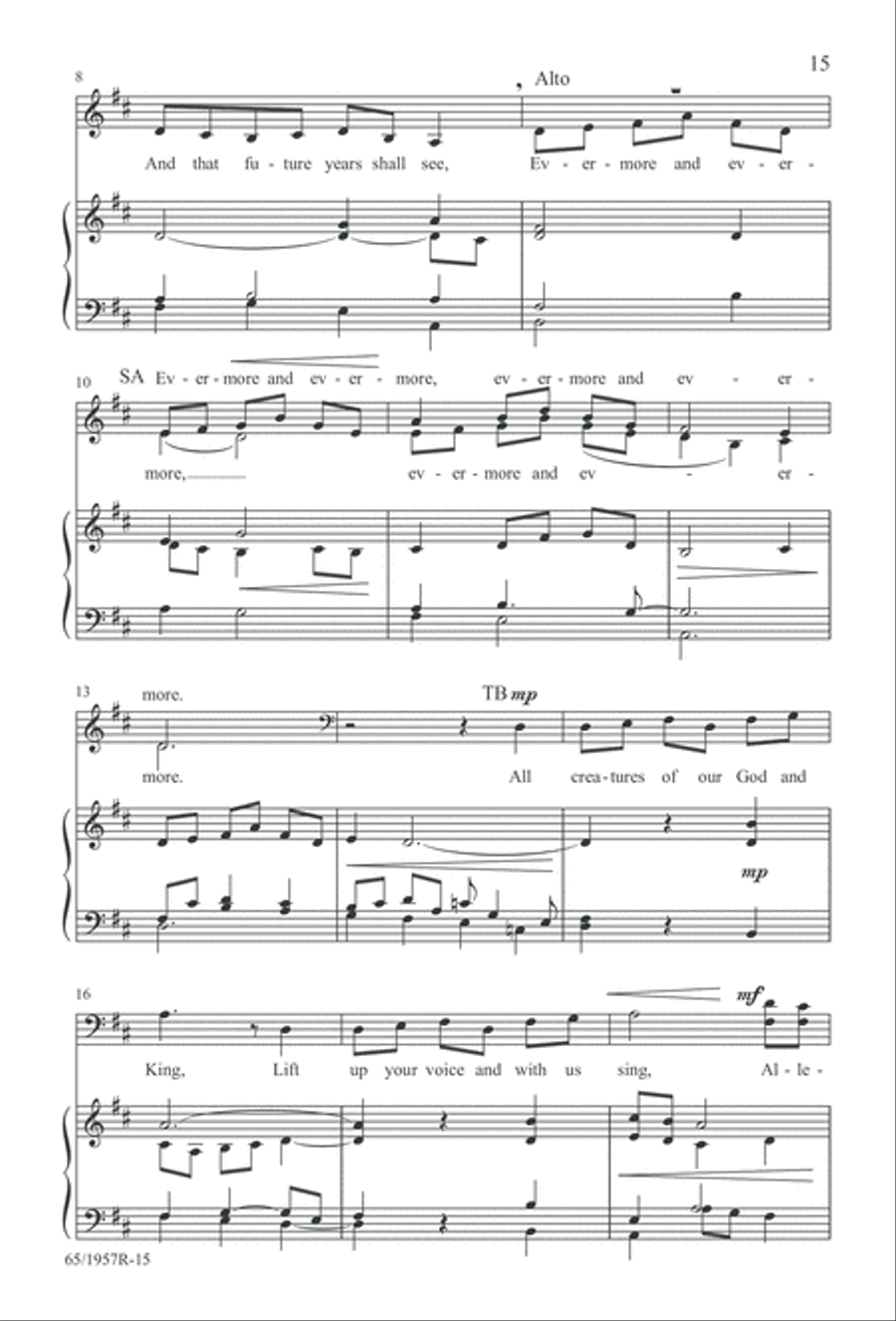 Festival of Lessons and Carols 4-Part scores gallery preview page 16