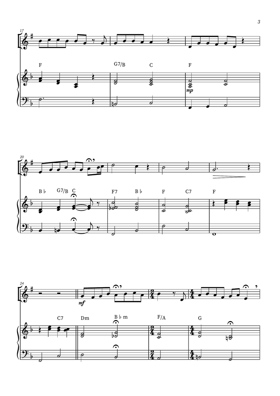 When She Loved Me B-Flat Clarinet scores gallery preview page 3