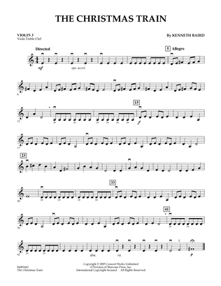 Book cover for The Christmas Train - Violin 3 (Viola Treble Clef)
