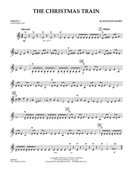 The Christmas Train - Violin 3 (Viola Treble Clef)