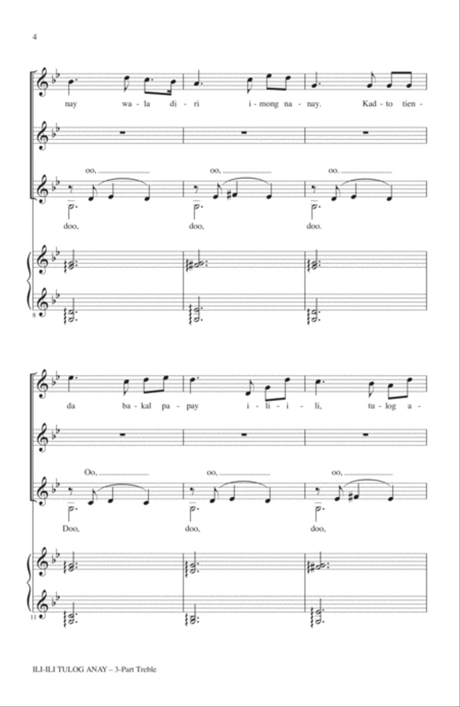 Ili-Ili Tulog Anay Ili-Ili Tulog Anay 3-Part scores gallery preview page 2