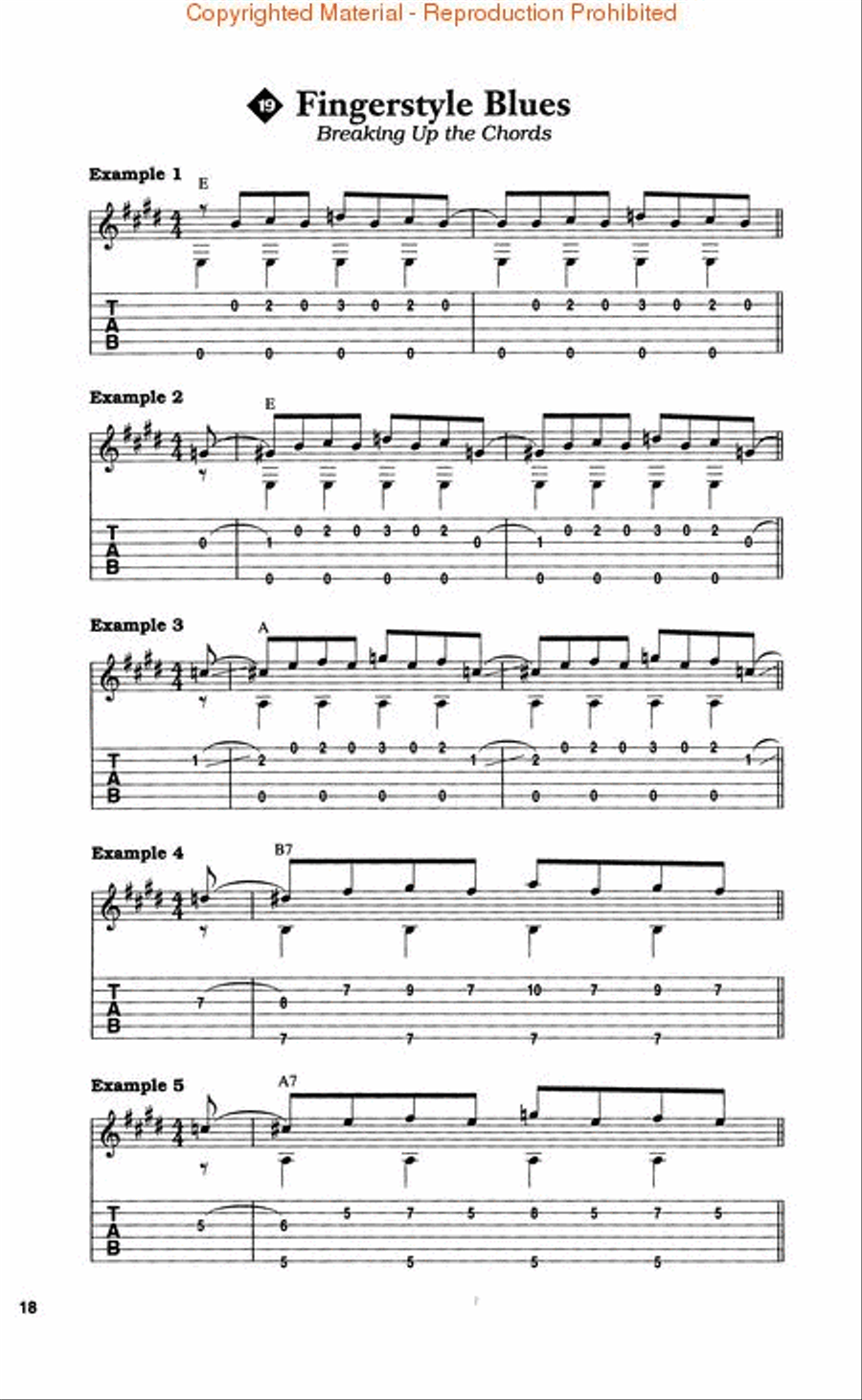 Happy Traum Teaches Blues Guitar CD scores gallery preview page 4
