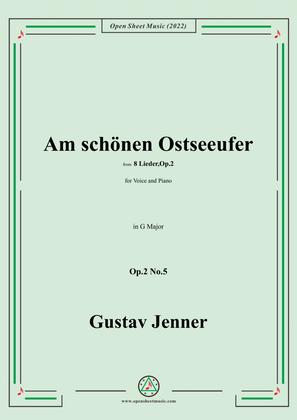 Book cover for Jenner-Am schönen Ostseeufer,in G Major,Op.2 No.5