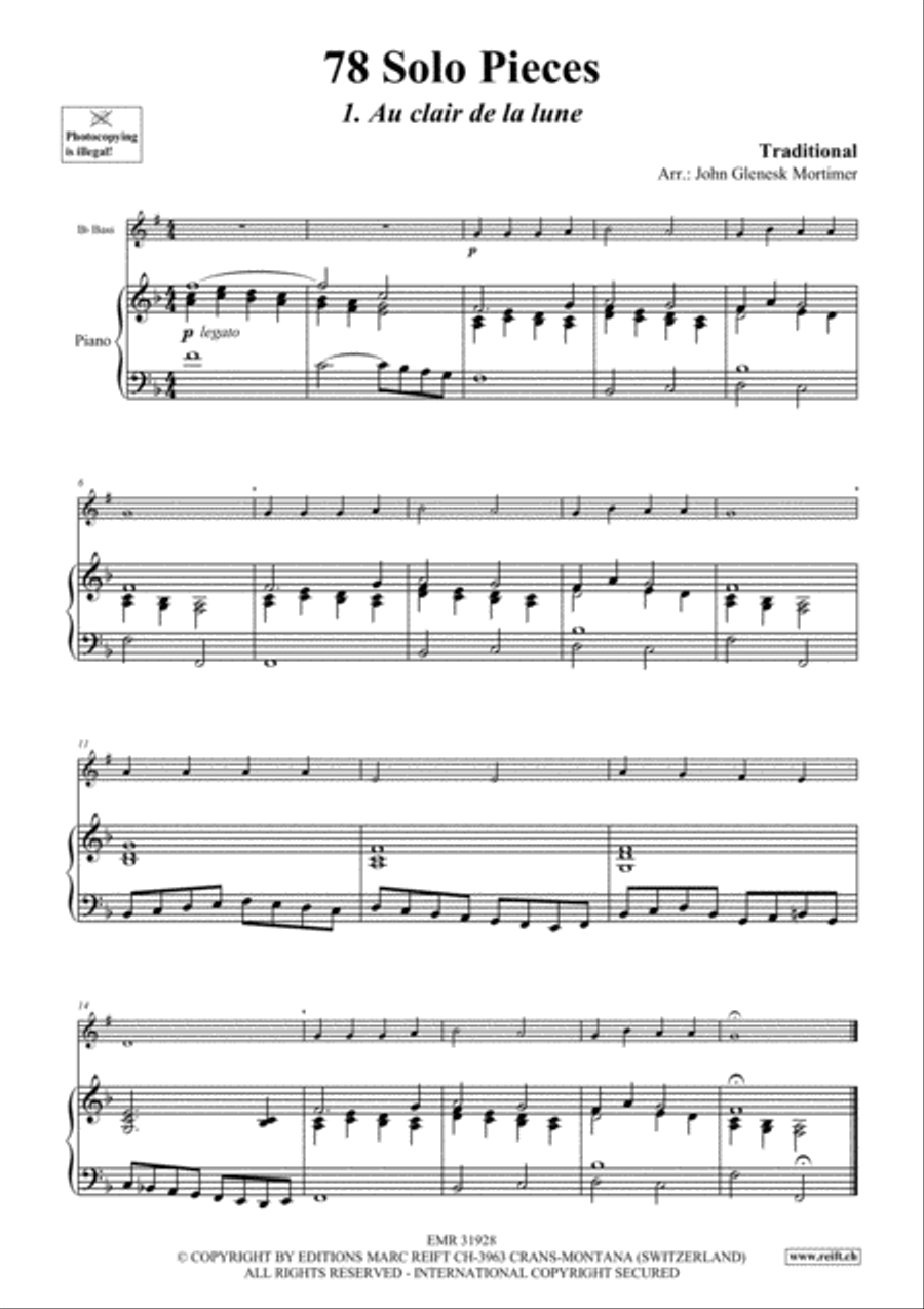 78 Solo Pieces Piano Accompaniment scores gallery preview page 3