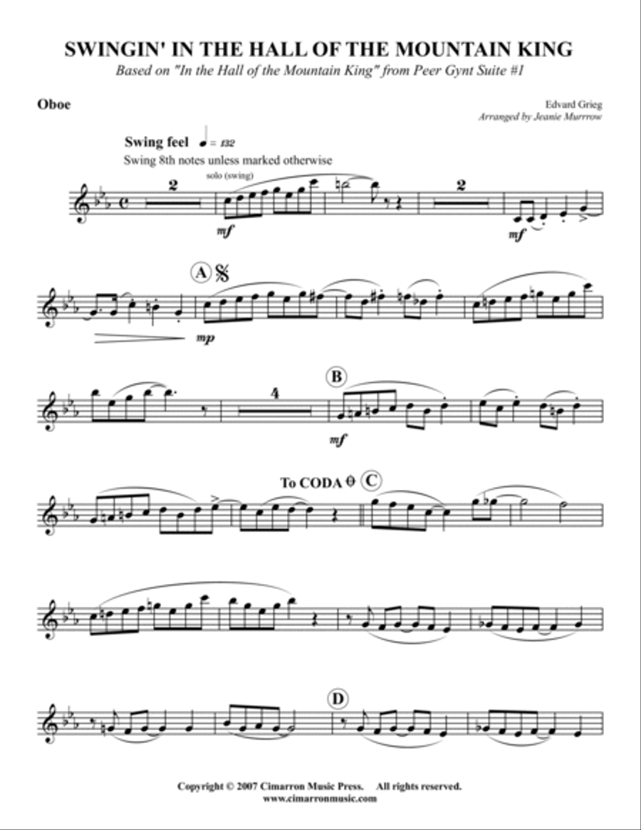 In the Swing of the Mountain King Woodwind Quintet scores gallery preview page 6