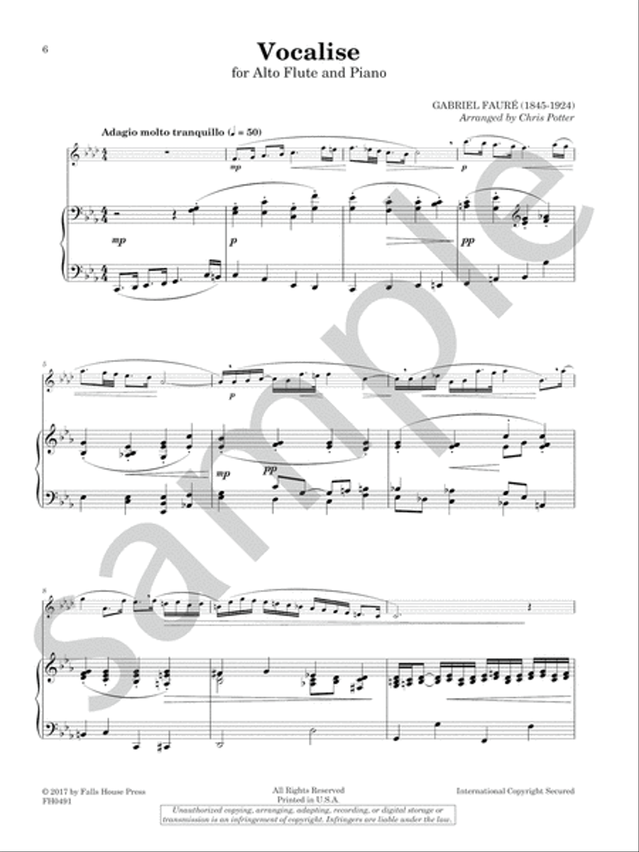 Three Vocalises Chamber Music scores gallery preview page 6