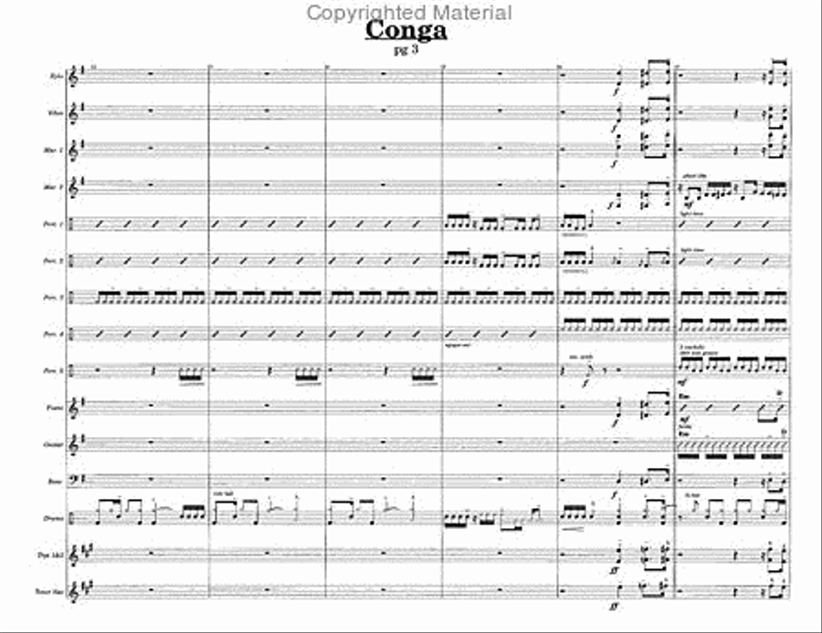 Conga Percussion Ensemble scores gallery preview page 4